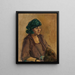 Portrait einer Dame - Max Slevogt — gerahmtes Bild an der Wand