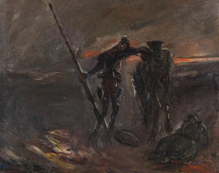 Don Quichotte, die Nacht, Don Quichotte und Rosinante - Max Slevogt — Ansicht des Kunstwerks