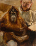 Orang-Utan Seemann mit seinem Wächter - Max Slevogt — Ansicht des Kunstwerks