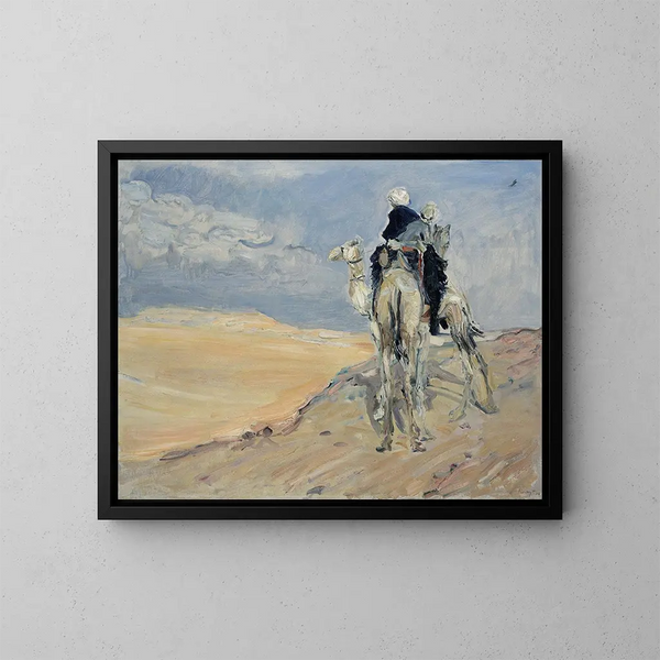Sandsturm in der libyschen Wüste - Max Slevogt — gerahmtes Bild an der Wand