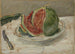 Stillleben mit Wassermelone - Max Slevogt — Ansicht des Kunstwerks