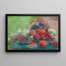 Naturstillleben mit Äpfeln, Trauben und Pflaumen - Max Slevogt — gerahmtes Bild an der Wand
