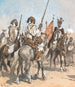 Beduinen auf dem Pferd - Max Tilke — Ansicht des Kunstwerks