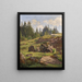 Landschaft des Schwarzwalds - Max Wilhelm Roman — gerahmtes Bild an der Wand