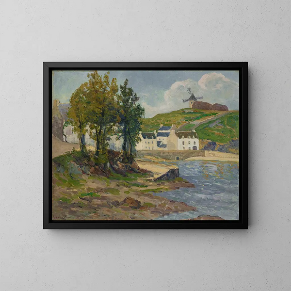 Himmel im Oktober in Trouville - Maxime Maufra — gerahmtes Bild an der Wand