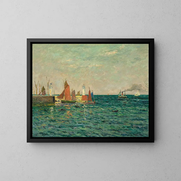 Eingang des Hafens von Palais - Maxime Maufra — gerahmtes Bild an der Wand
