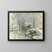 Die Ufer des Boulon im Winter - Maxime Maufra — gerahmtes Bild an der Wand
