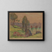 Die roten Segler in Douarnenez - Maxime Maufra — gerahmtes Bild an der Wand