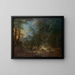 Landschaftsbild im Wald bei Dämmerung - Maximilian Joseph Schinnagl — gerahmtes Bild an der Wand