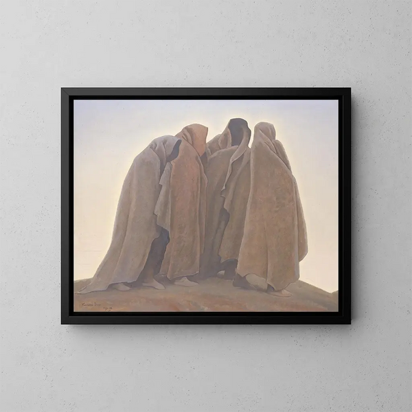 Formen der Angst - Maynard Dixon — gerahmtes Bild an der Wand