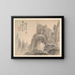 Landschaften nach alten Meistern Pl12 - Mei Qing — gerahmtes Bild an der Wand