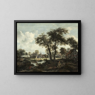 Meindert Hobbema - Village near a Pool.webp