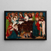 Dormition der Gottesmutter - Meister der Drapierungsstudien — gerahmtes Bild an der Wand