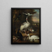 Vögel - Melchior d'Hondecoeter — gerahmtes Bild an der Wand