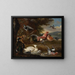Hühner und Enten - Melchior d'Hondecoeter — gerahmtes Bild an der Wand