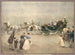Ihrer kaiserlichen und königlichen Hoheiten Erzherzog Franz Karl und Erzherzogin Sophie mit ihren Kindern Franz Joseph und Karl Ludwig in einer Kutsche mit vier Pferden - Menci Clement Crnčić — Ansicht des Kunstwerks