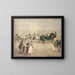 Ihrer kaiserlichen und königlichen Hoheiten Erzherzog Franz Karl und Erzherzogin Sophie mit ihren Kindern Franz Joseph und Karl Ludwig in einer Kutsche mit vier Pferden - Menci Clement Crnčić — gerahmtes Bild an der Wand