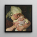 Mutter mit Kind - Hermann Groeber — gerahmtes Bild an der Wand