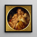 Mutter und Kinder - Paul Delaroche — gerahmtes Bild an der Wand