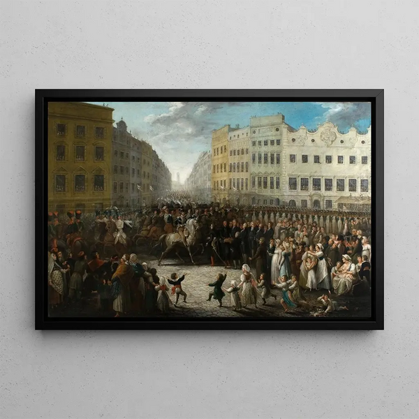 Micha Stachowicz - Prince Joseph Poniatowski Entering Krakow on 15 July 1809.webp