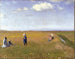Kinder und junge Mädchen, die Blumen in einem Feld nördlich von Skagen pflücken - Michael Ancher — Ansicht des Kunstwerks