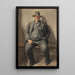 Ein Fischer von Bornholm - Michael Ancher — gerahmtes Bild an der Wand