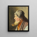 Fischerei mit Rohr und Südwest - Michael Ancher — gerahmtes Bild an der Wand