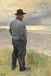 Fischer, der aufs Meer blickt - Michael Ancher — Ansicht des Kunstwerks