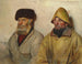 Innenansicht mit zwei Fischern - Michael Ancher — Ansicht des Kunstwerks