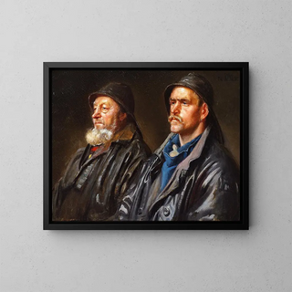 À des pêcheurs - Michael Ancher — gerahmtes Bild an der Wand