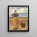 Junge Frau - Michael Ancher — gerahmtes Bild an der Wand