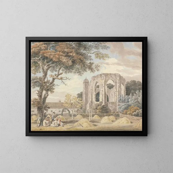 Die Kapelle des Franziskanermönchklosters in Winchester - Michael Angelo Rooker — gerahmtes Bild an der Wand