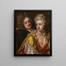 Portrait einer Dame und eines Edelmanns - Michael Dahl — gerahmtes Bild an der Wand