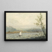 Partie de voile orageuse au Simssee - Michael Licklederer — gerahmtes Bild an der Wand