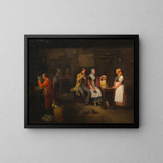 In der Kaffeemaschine - Michael Neder — gerahmtes Bild an der Wand