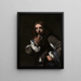 Portrait de Joseph Deutz - Michael Sweerts — gerahmtes Bild an der Wand
