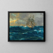 Drei-Master auf hoher See - Michael Zeno Diemer — gerahmtes Bild an der Wand