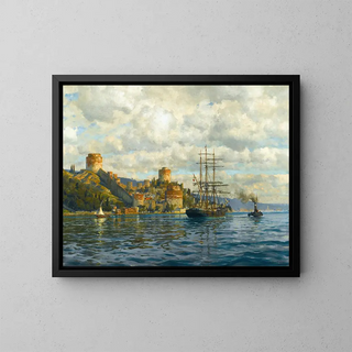 Michael Zeno Diemer - View Of The Bosphorus With Rumelihisari.webp