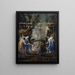 Diane entdeckt die Schwangerschaft von Callisto - Michel Dorigny — gerahmtes Bild an der Wand