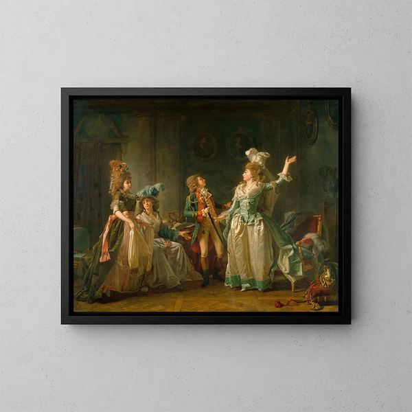 Der Abflug des Drachen - Michel Garnier — gerahmtes Bild an der Wand