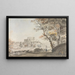 Ansicht Südost des Château de Grignan in der Provence in der Nähe des Dauphiné - Michel Vincent Brandoin — gerahmtes Bild an der Wand