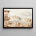 Der Markt von Bex - Michel Vincent Brandoin — gerahmtes Bild an der Wand
