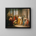 Der Doge Francesco Foscari schickt seinen Sohn Giacomo ins Exil - Michelangelo Grigoletti — gerahmtes Bild an der Wand