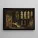 Fantasie architektonischer mit einem Palasthof - Michele Marieschi — gerahmtes Bild an der Wand