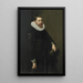 Portrait eines Edelmanns - Michiel Jansz van Mierevelt — gerahmtes Bild an der Wand