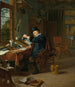 Ein Arzt in seinem Atelier - Michiel van Musscher — Ansicht des Kunstwerks