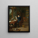 Ein Arzt in seinem Atelier - Michiel van Musscher — gerahmtes Bild an der Wand