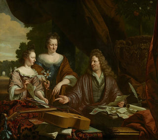 Michiel Van Musscher - David 16541729 Agneta c 16581719 and their daughter Catherina 16831729 de Neufville.webp