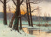 Landschaft eines verschneiten Bachlaufs - Mieczysław Korwin Piotrowski — Ansicht des Kunstwerks