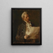 Studie eines Sängers für das Gemälde Mozart sterbend - Mihály Munkácsy — gerahmtes Bild an der Wand